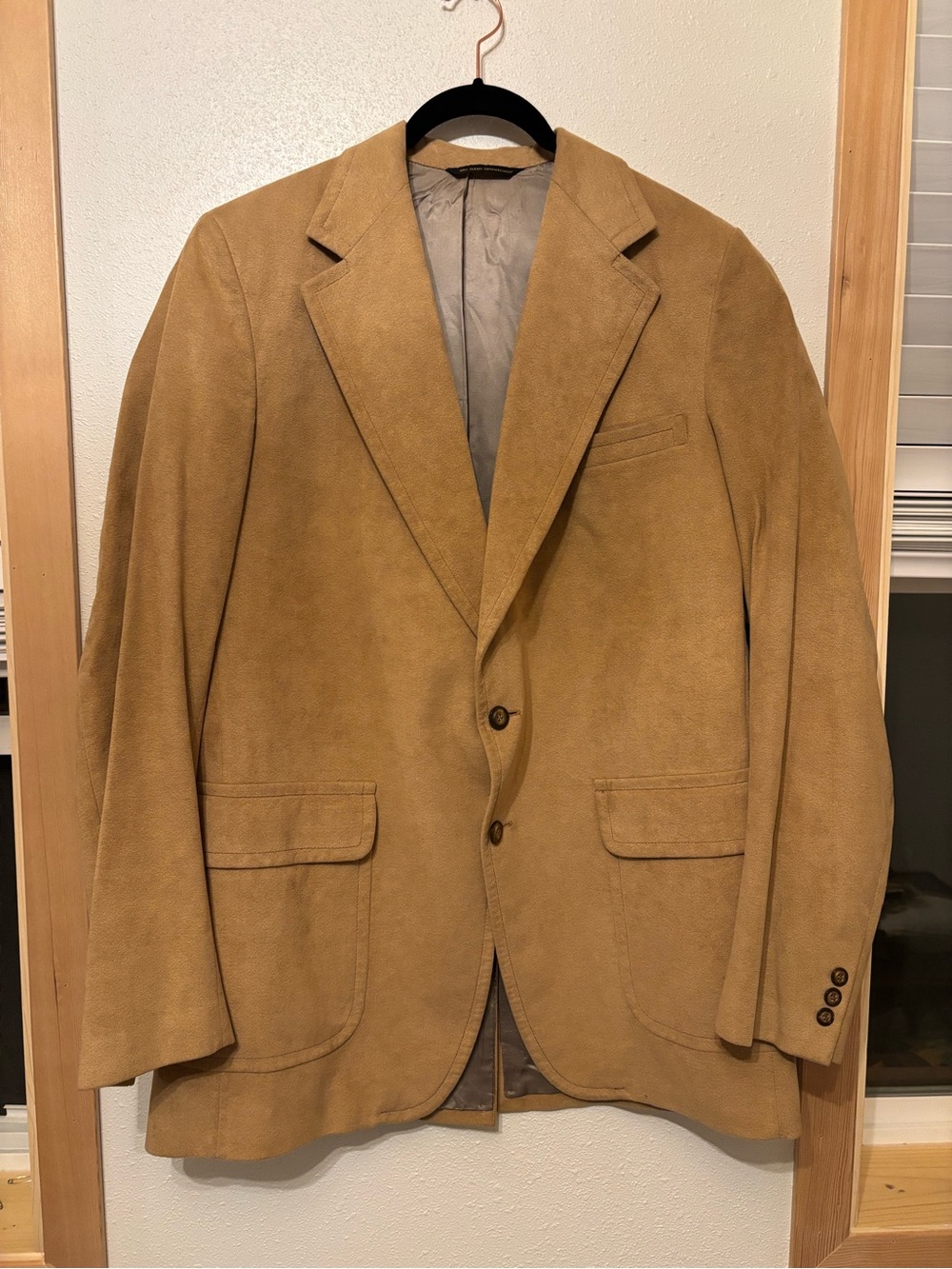 Vintage Lord Ellis Lee Lemon Men's Camel colored suede jacket